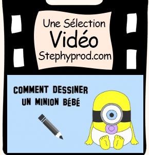 Vidéo Tutoriel de dessin, comment dessiner un bébé minion pour les enfants et les bébés.