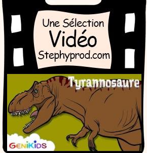 Vidéo Le Tyrannosaure, dessin animé éducatif sur les dinosaures pour les enfants et les bébés.