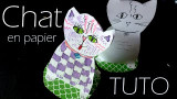 Chat en papier - Tutoriel pour enfants