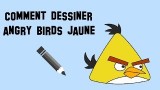 Apprendre à dessiner un angry bird jaune, un tutoriel facile