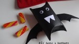 Tuto pour halloween, la boite à bonbons chauve souris