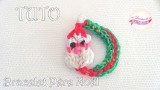 Tuto pour Noël, le bracelet du père Noël en Rainbow Loom